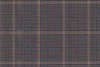 4857/G3-21735 Tan & Blue Houndstooth Check Jacket Fabric