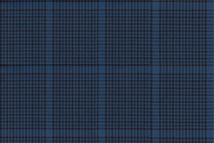 4858/G3-21736 Blue and Navy Houndstooth Check Suit Fabric