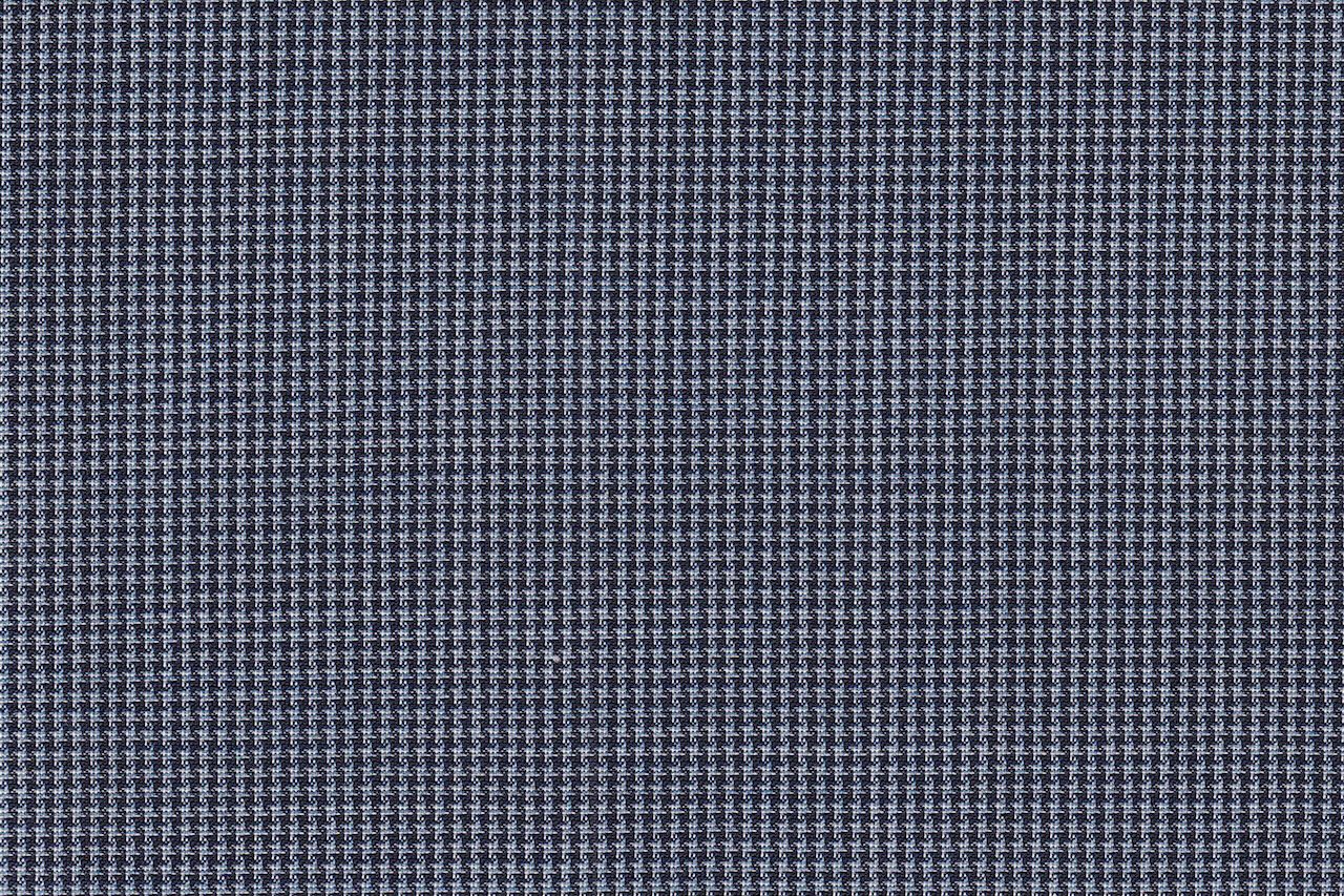4860/G3-21738 Light Blue & Navy Houndstooth Jacket Fabric