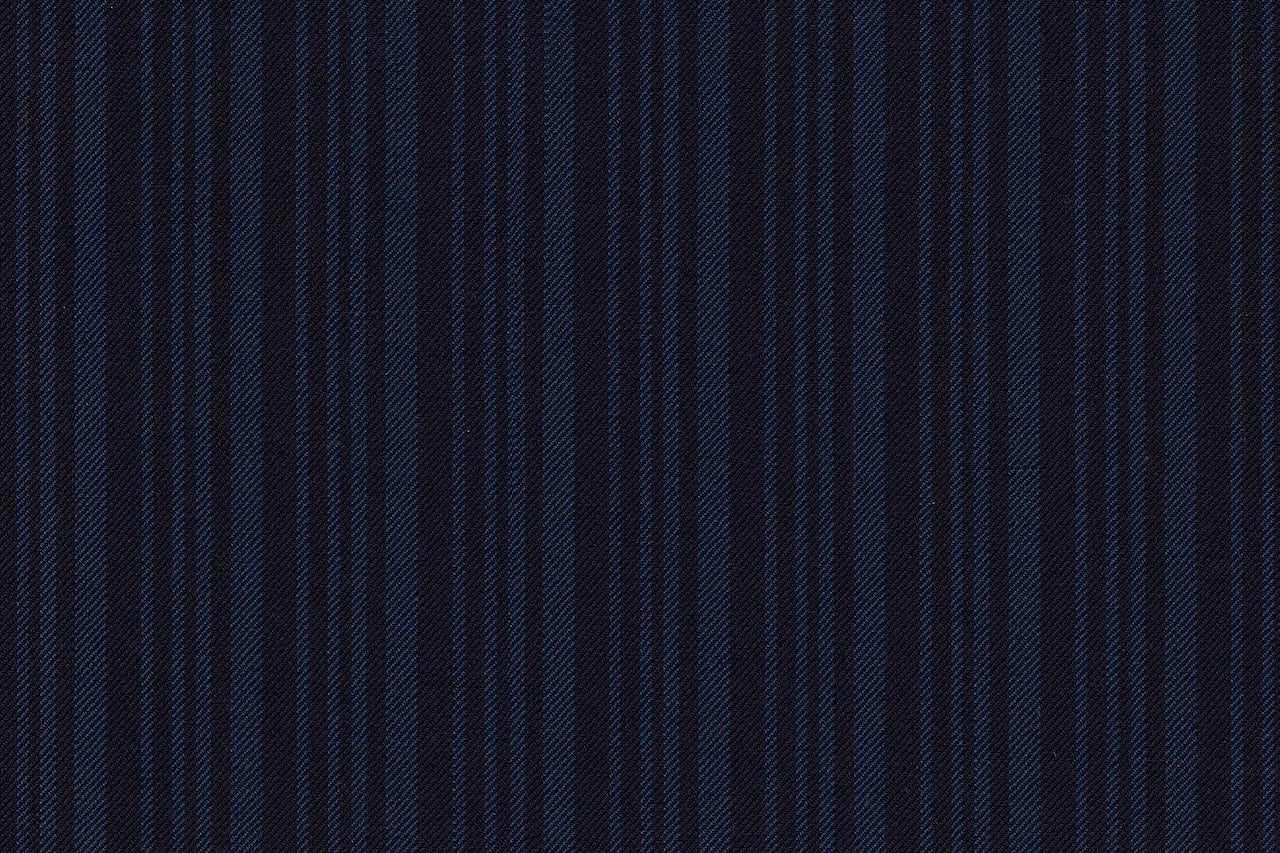 4863/G3-21741 Blue & Navy Stripe Jacket Fabric
