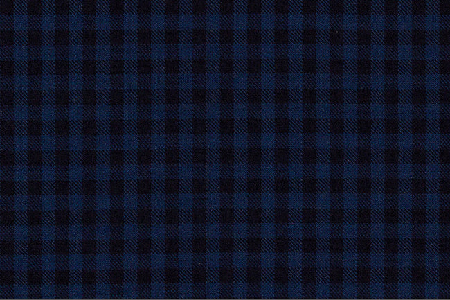 4865/G3-21743 Blue & Navy Check Jacket Fabric