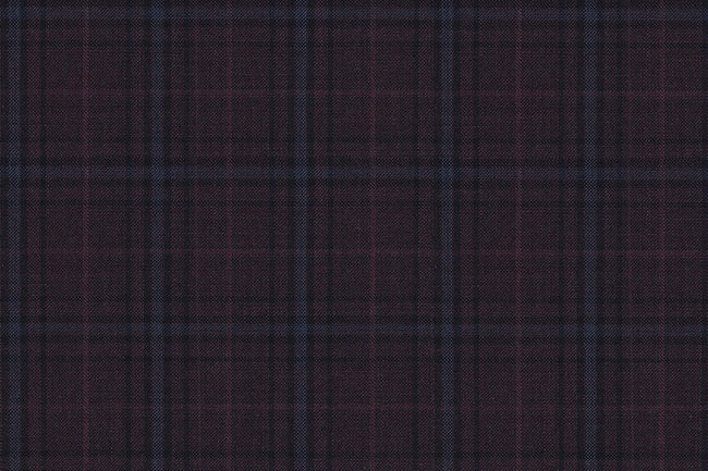 4869/G3-21747 Maroon & Light Blue Check Jacket Fabric
