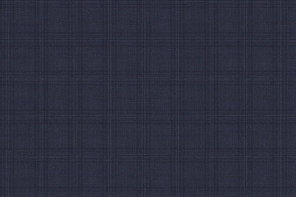 4873/G3-21751 Slate Blue With Navy Check Jacket Fabric