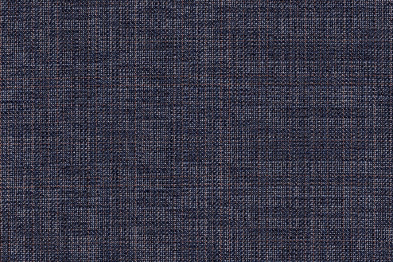 4876/G3-21754 Blue , Brown Sharkskin Dobby Suit Fabric