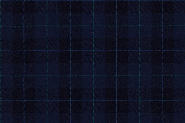 4881/G3-21759 Navy With Light Blue & Green Check Jacket Fabric
