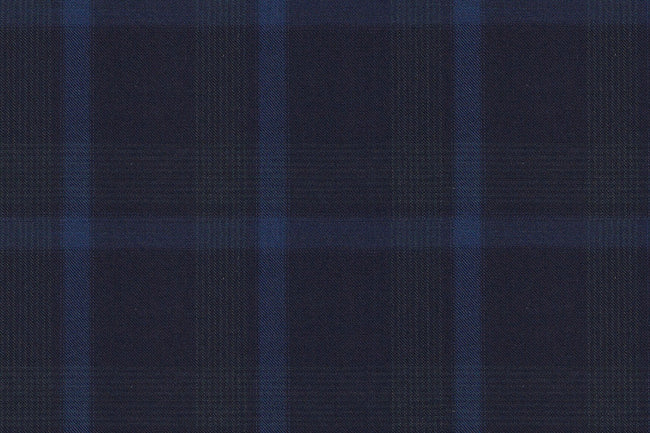 4882/G3-21760 Navy With Blue & Green Check Jacket Fabric
