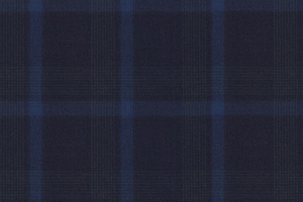 4882/G3-21760 Navy With Blue and Green Check Suit Fabric