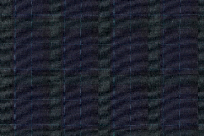 4884/G3-21762 Navy With Green & Blue Check Pants Fabric