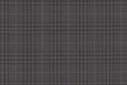 4887/G3-21766 Navy With Green Pattern Suit Fabric
