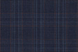 4896/G3-21775 Steel Blue With Bronze Check Suit Fabric