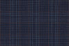4896/G3-21775 Steel Blue With Bronze Check Suit Fabric