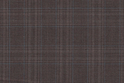 4897/G3-21776 Light Brown With Light Blue Check Suit Fabric