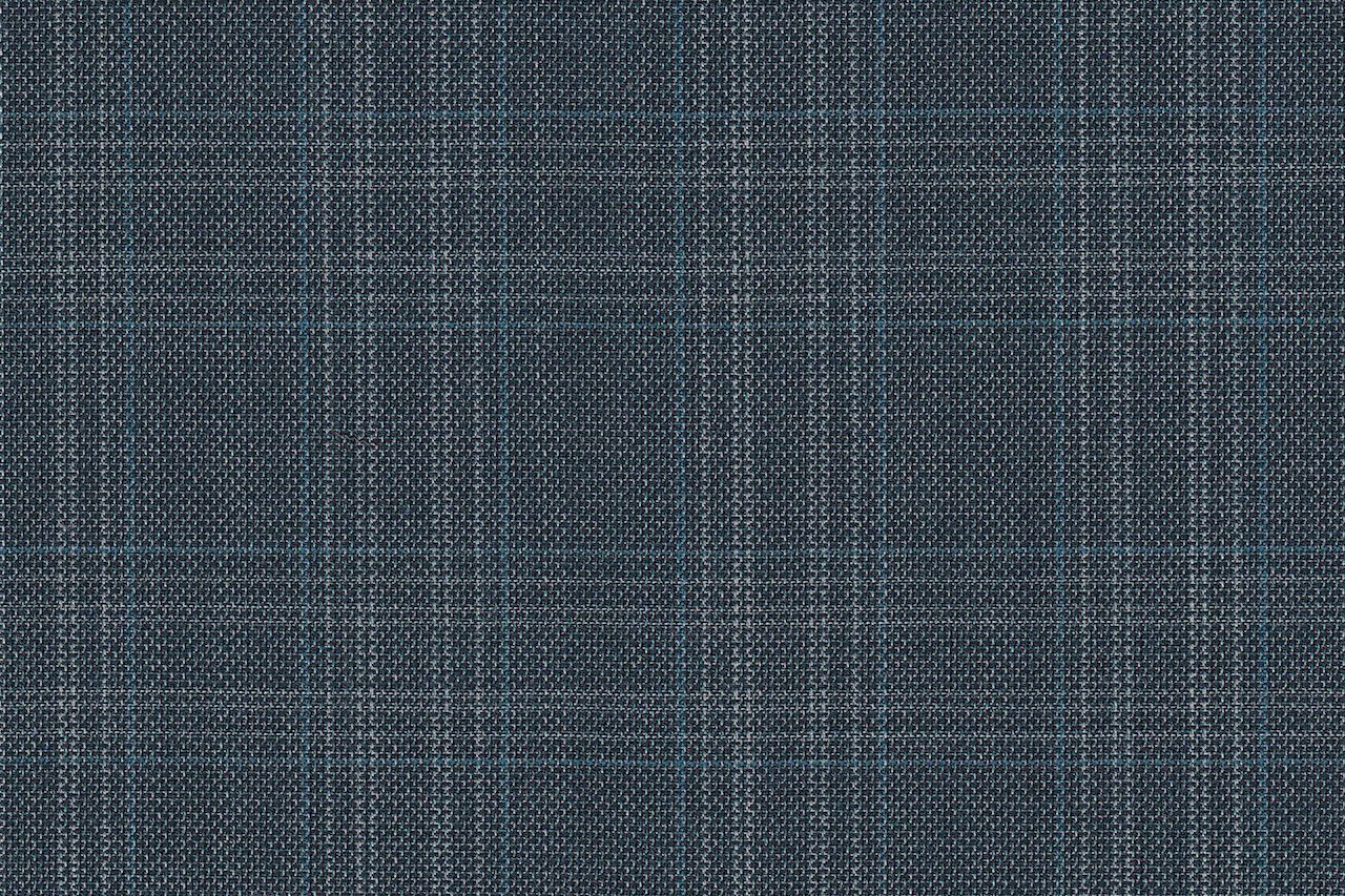 4898/G3-21777 Teal Green With Blue & White Check Pants Fabric