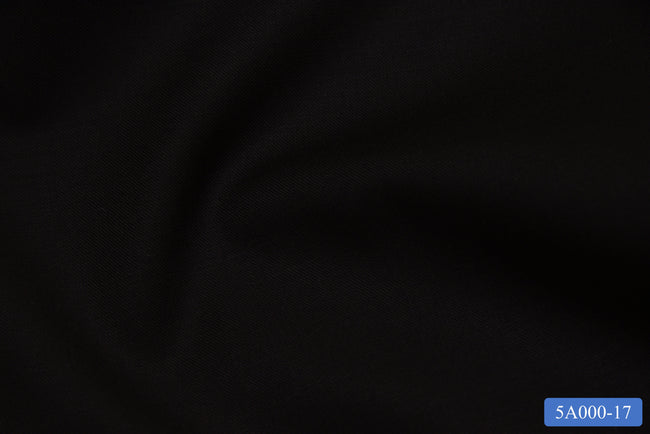 5A000-17/M3-21525 Black Solid Pants Fabric