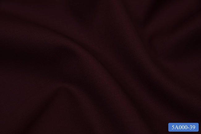 5A000-39/M3-21502 Maroon Solid Pants Fabric