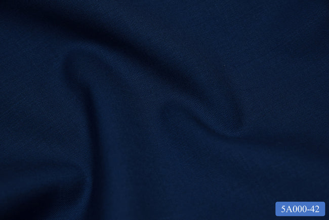 5A000-42/M3-21515 Peacock Blue Solid Pants Fabric