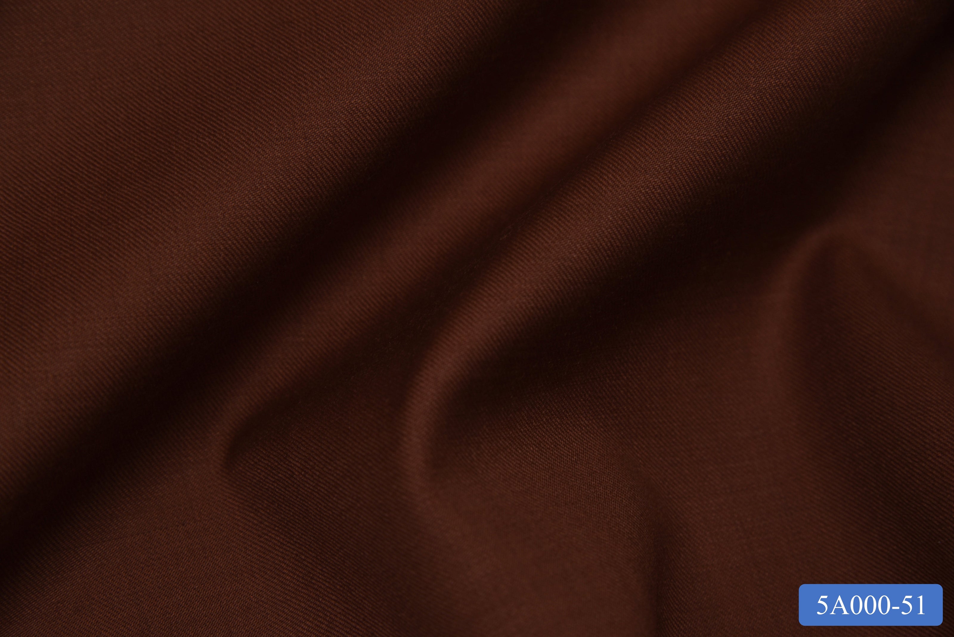 5A000-51/M3-21490 Rust Brown Solid Pants Fabric