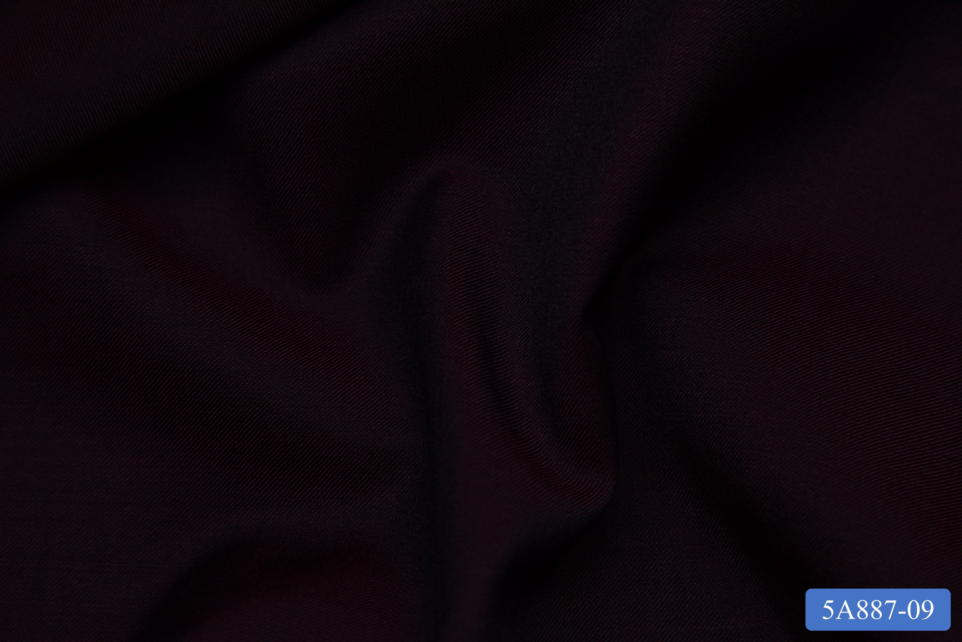 5A887-09/M3-21464 Dark Aubergine Solid Suit Fabric