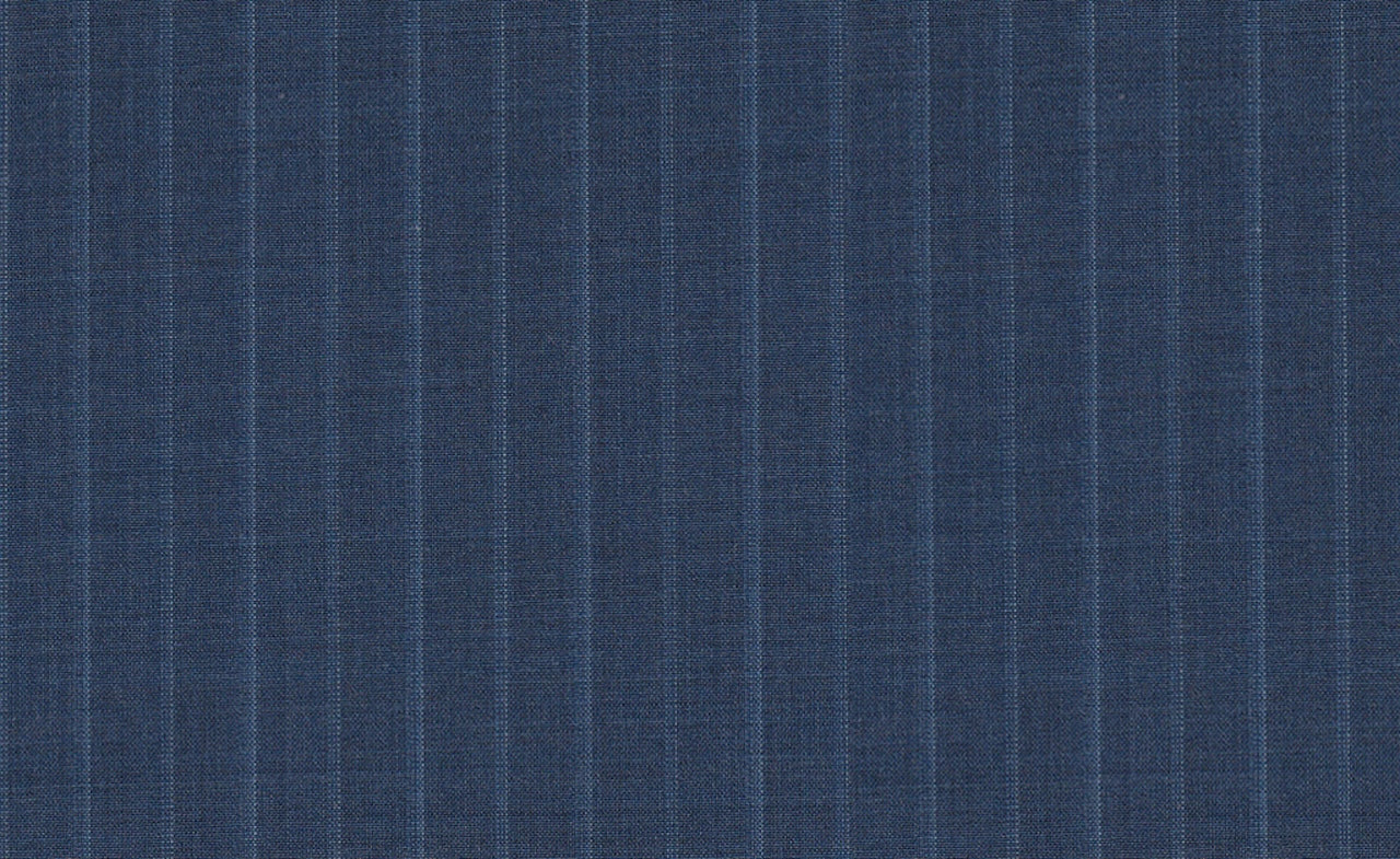 61017/G3-21795 Steel Blue With Light Blue Stripe Suit Fabric
