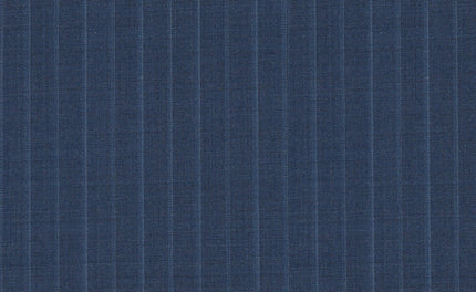 61017/G3-21795 Steel Blue With Light Blue Stripe Suit Fabric