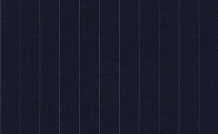 61019/G3-21797 Navy With White Stripe Suit Fabric