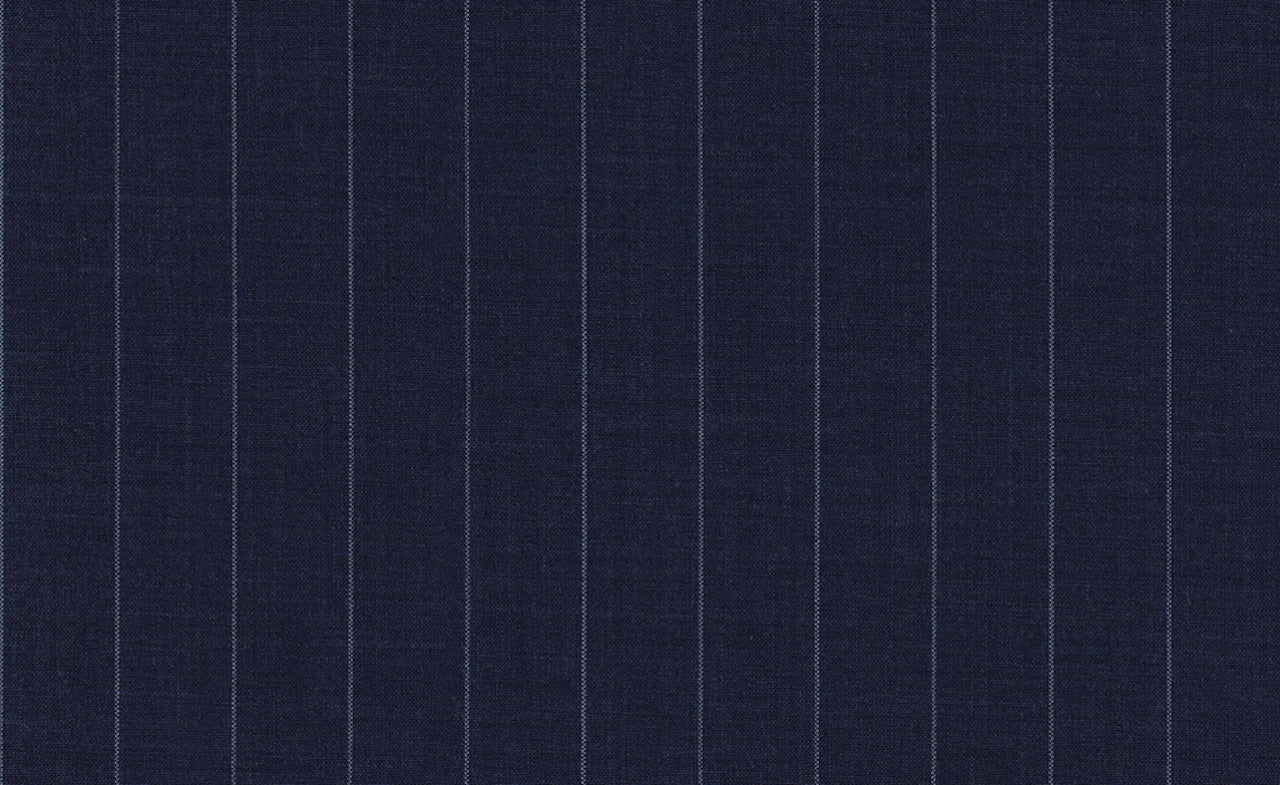 61020/G3-21798 Blue With Light Blue Stripe Suit Fabric