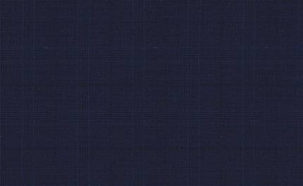 61027/G3-21805 Navy With Blue Check Suit Fabric