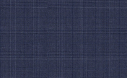 61028/G3-21806 Grey Blue With Blue Check Suit Fabric
