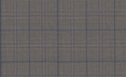 61034/G3-21812 Artichoke With Blue Check Suit Fabric