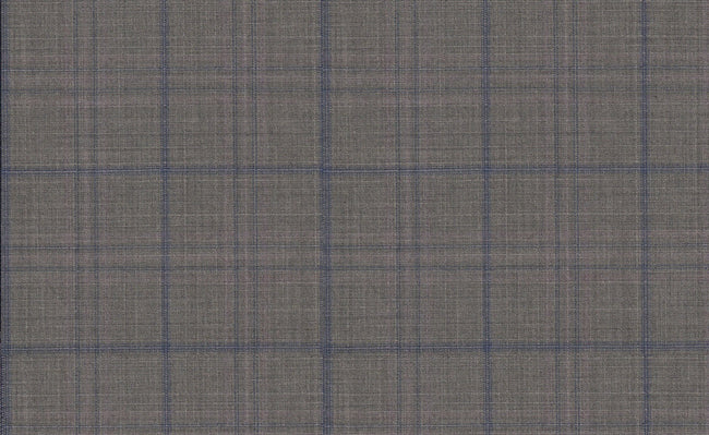 61034/G3-21812 Artichoke With Blue Check Suit Fabric