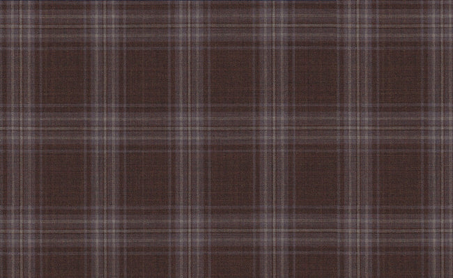 61037/G3-21815 Rust Brown With Purple & Tan Check Suit Fabric