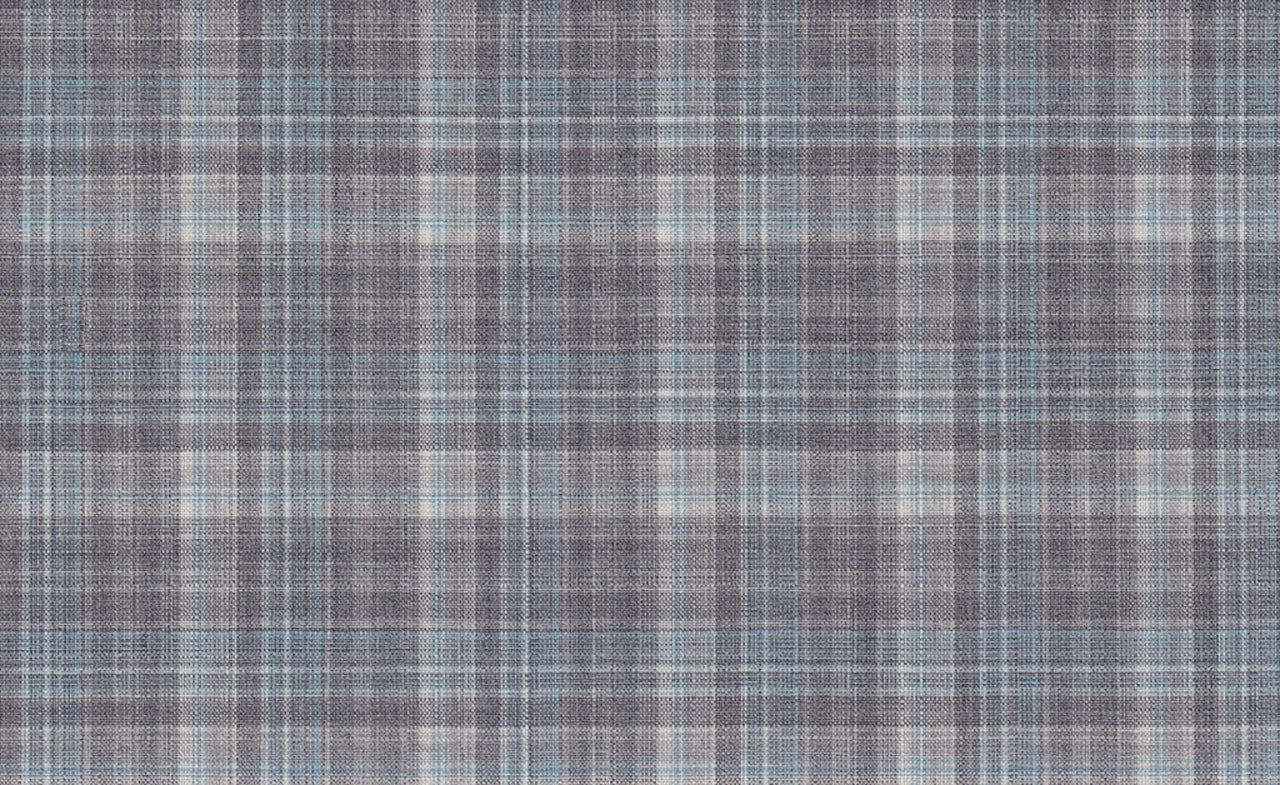 61039/G3-21817 Grey, Light Blue & White Check Suit Fabric