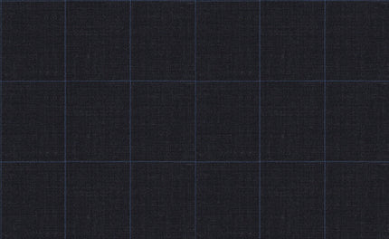 61042/G3-21820 Dark Grey With Blue Check Suit Fabric