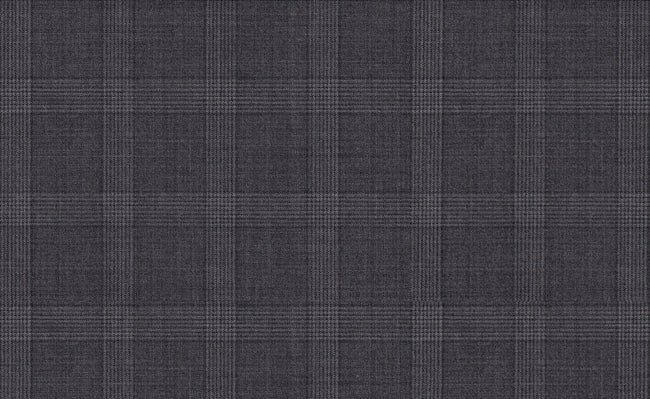 61044/G3-21822 Light Grey With Silver Check Suit Fabric