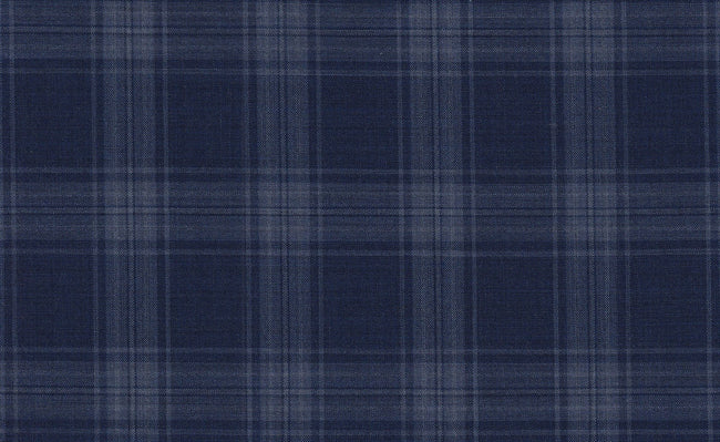 61045/G3-21823 Navy Blue With Dark Blue Check Suit Fabric