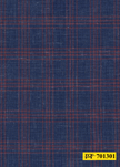 701301/P3-22098 Royal Blue With Red Check Jacket Fabric