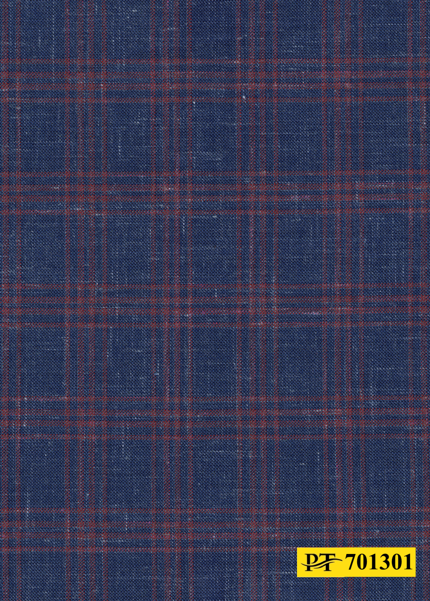 701301/P3-22098 Royal Blue With Red Check Jacket Fabric