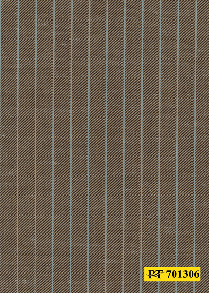 701306/P3-22103 Light Brown With Light Blue Stripes Jacket Fabric