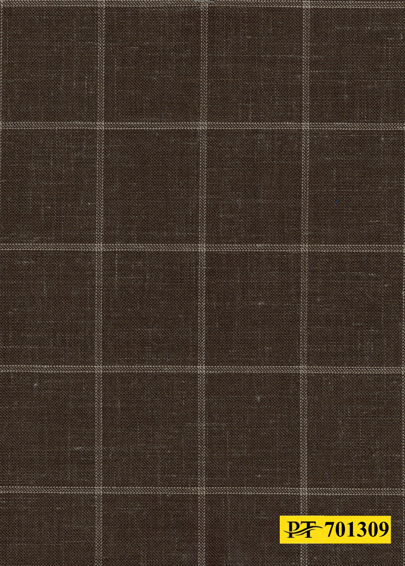 701309/P3-22106 Brown With Cream Check Pants Fabric