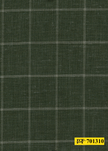 701310/P3-22107 Moss Green With Cream Check Suit Fabric