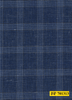 701313/P3-22110 Royal Blue With Light Blue & Brown Check Suit Fabric