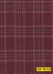 701315/P3-22112 Burgundy With Black & Light Pink Check Suit Fabric