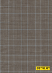 701317/P3-22114 Brown & Light Blue Houndstooth Check Pants Fabric