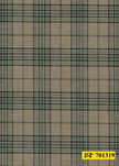 701319/P3-22116 Tan With Navy & Green Check Pants Fabric