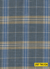 701326/P3-22123 Blue Grey With Navy & Cream Check Suit Fabric