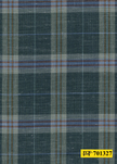 701327/P3-22124 Dark Teal With Light Blue & Copper Check Pants Fabric
