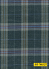701327/P3-22124 Dark Teal With Light Blue & Copper Check Suit Fabric