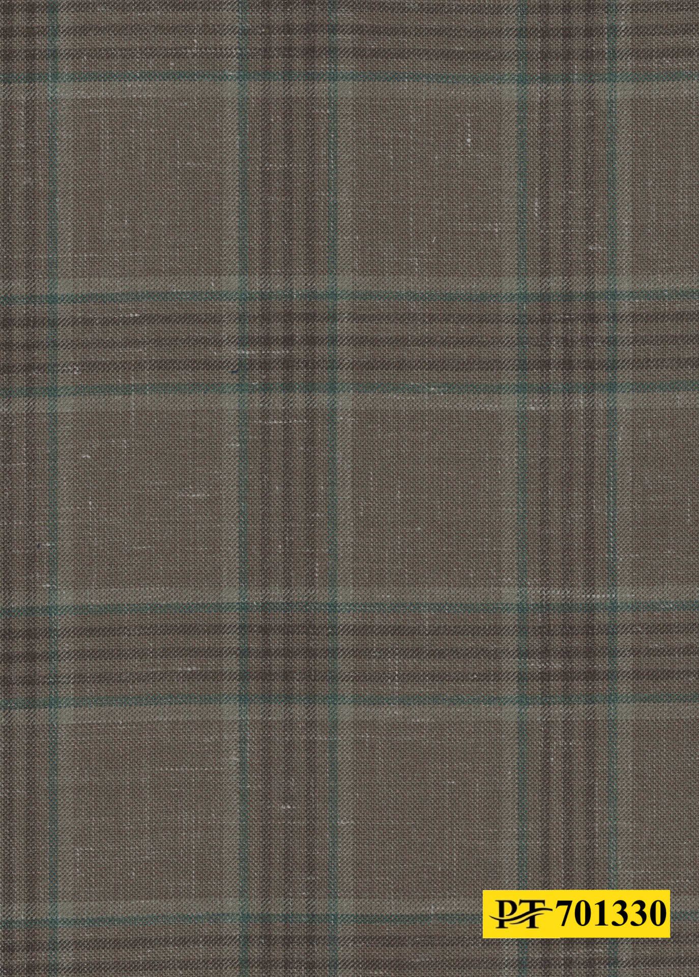 701330/P3-22127 Brown With Green Check Pants Fabric