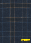 701332/P3-22129 Navy With Brown Check Suit Fabric