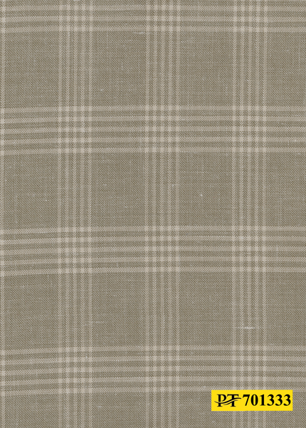 701333/P3-22130 Ecru Check Suit Fabric